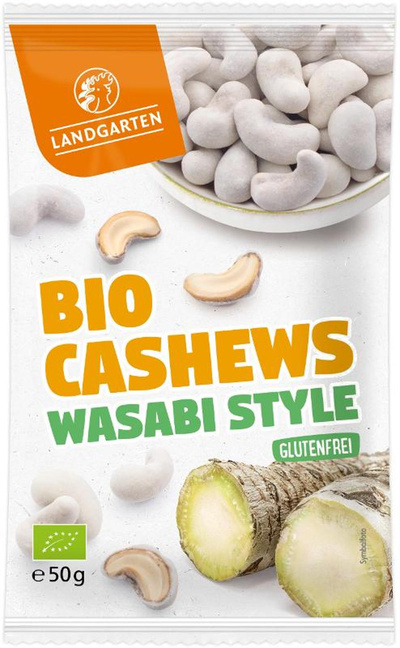 Produktfoto zu Cashews Wasabi 50g Landgarten
