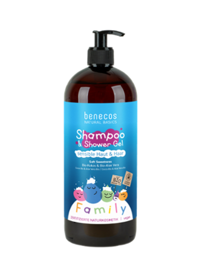 Produktfoto zu Shampoo & Duschgel Family Soft Sweetness 950 ml benecos