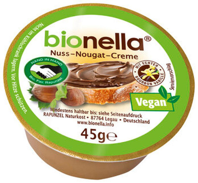 Produktfoto zu Nuss Nougat Creme 45g Bionella