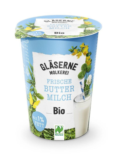 Produktfoto zu VPE Buttermilch 6x500g Gläserne Molkerei