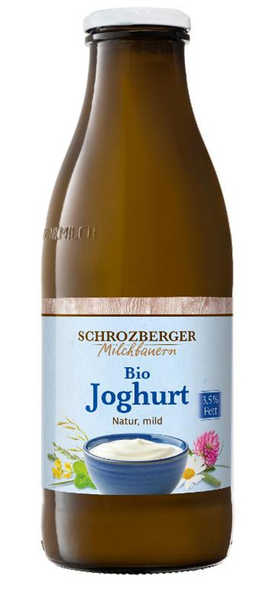 Produktfoto zu VPE Joghurt Natur mild 3,5% 6x1l Schrozberger Milchbauern