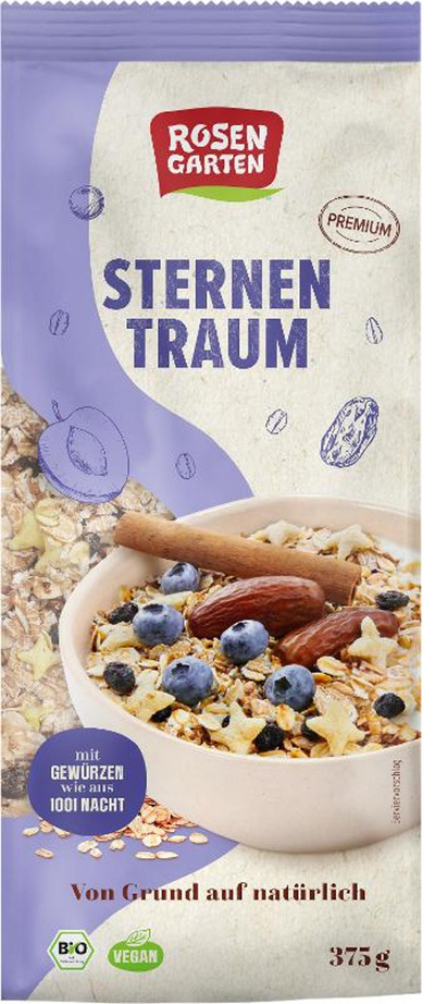 Produktfoto zu Sternentraum Müsli 375g Rosengarten