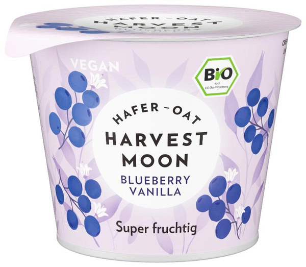 Produktfoto zu Hafer Joghurtalternative Blueberry Vanilla 275g Harvest Moon