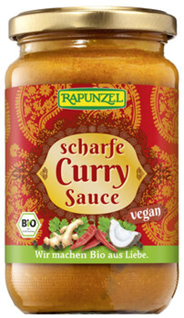 Produktfoto zu VPE Curry-Sauce scharf 6x330ml Rapunzel