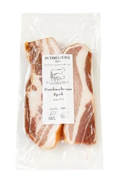 Produktfoto zu Schweinespeck durchwachsen ca. 220g Schröder's