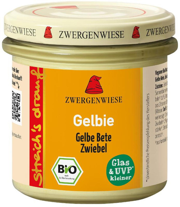 Produktfoto zu Brotaufstrich streich's drauf "Gelbie" 135g  Zwergenwiese