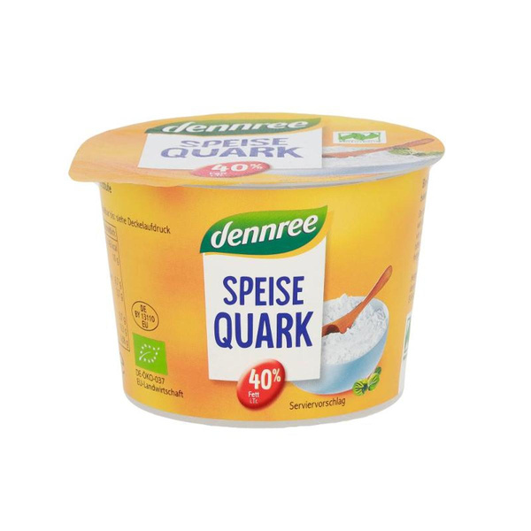 Produktfoto zu VPE Speisequark Fettstufe 40% 12x250g dennree