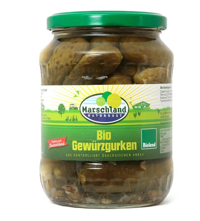 Produktfoto zu Gewürzgurken 720 ml Marschland