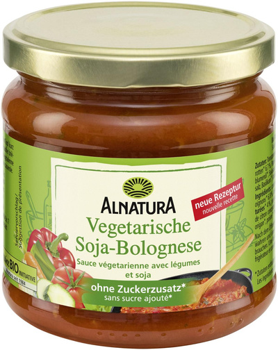 Produktfoto zu Vegetarische Soja Bolognese 350ml Alnatura