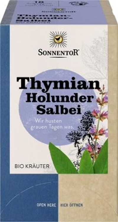 Produktfoto zu Thymian Holunder Salbei 18 TB Sonnentor