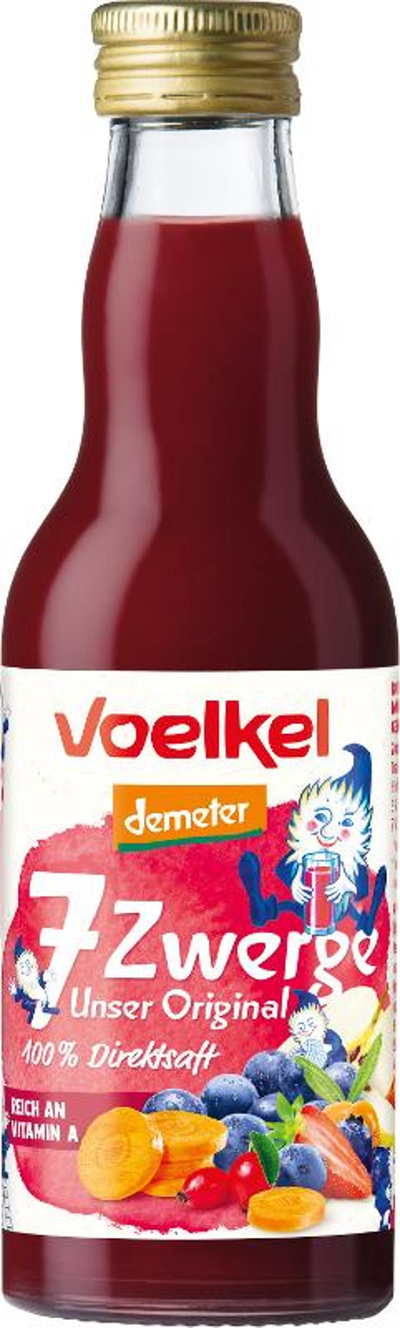 Produktfoto zu VPE 7 Zwerge Kindersaft Original 12x0,2 l  Voelkel
