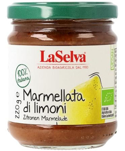 Produktfoto zu Zitronen Marmelade 220g LaSelva