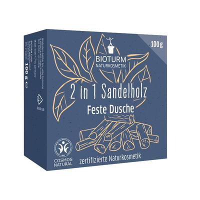 Produktfoto zu Feste Dusche Sandelholz 100g Bioturm