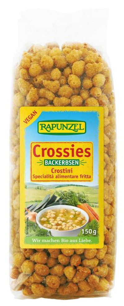 Produktfoto zu VPE Backerbsen (Crossies)  9x150g Rapunzel