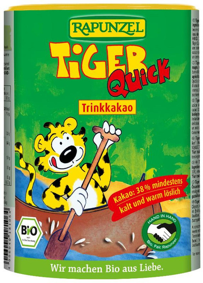 Produktfoto zu Tiger Quick Trinkschokolade 400g Rapunzel