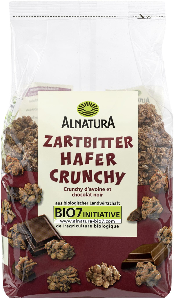 Produktfoto zu Zartbitter Hafer Crunchy 375 g Alnatura