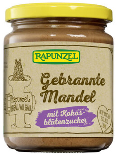 Produktfoto zu Gebrannte Mandel Aufstrich mit Kokosblütenzucker 250g Rapunzel