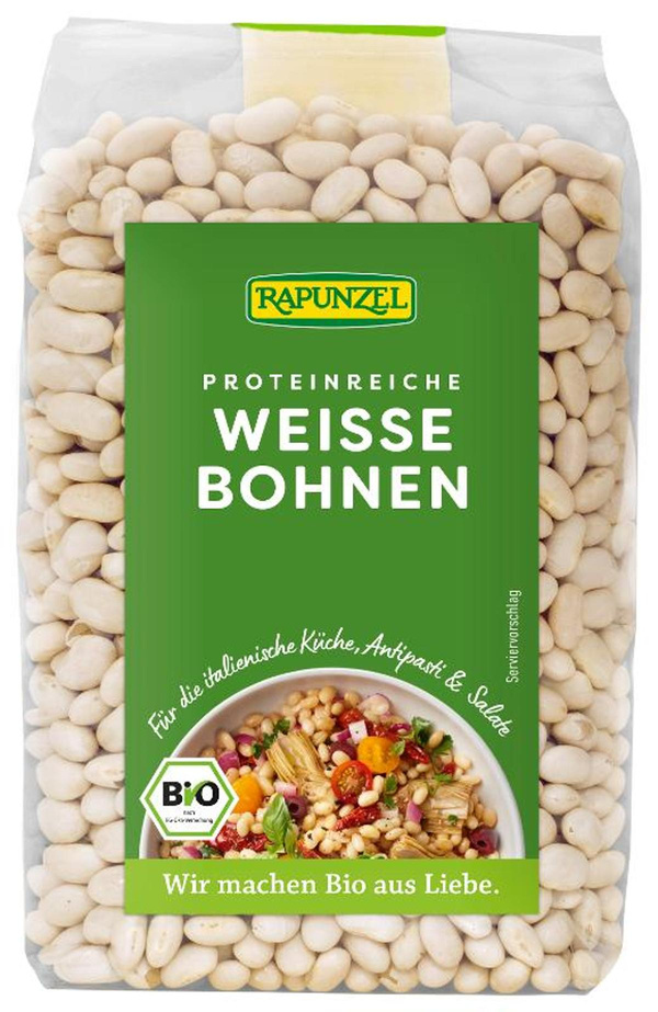 Produktfoto zu Weiße Bohnen 500g Rapunzel