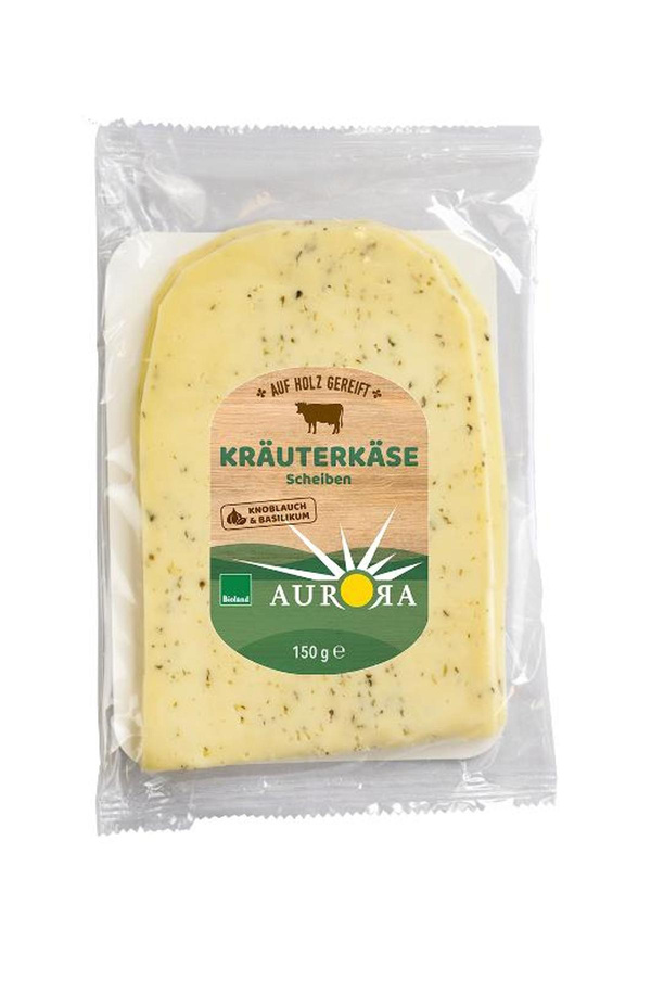 Produktfoto zu Kräuterkäse in Scheiben 50% 150g Aurora