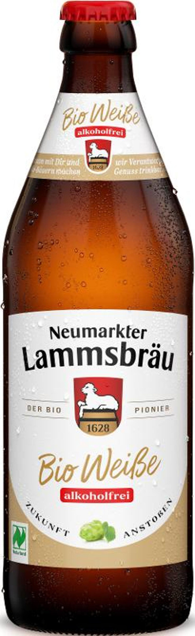 Produktfoto zu VPE Bier Weiße alkoholfrei 10x0,5 l Neumarkter Lammsbräu