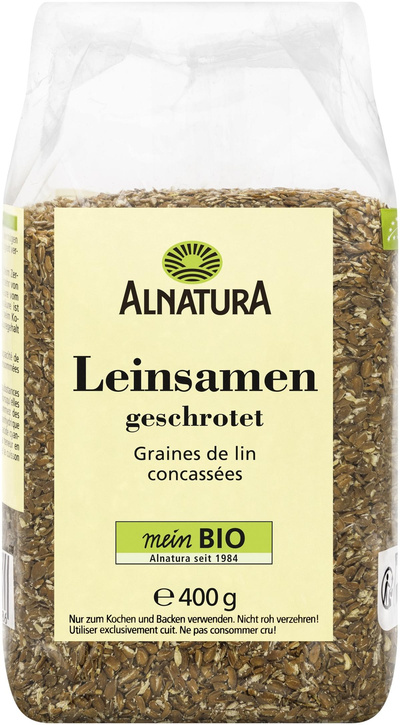Produktfoto zu Leinsamen geschrotet 400g Alnatura