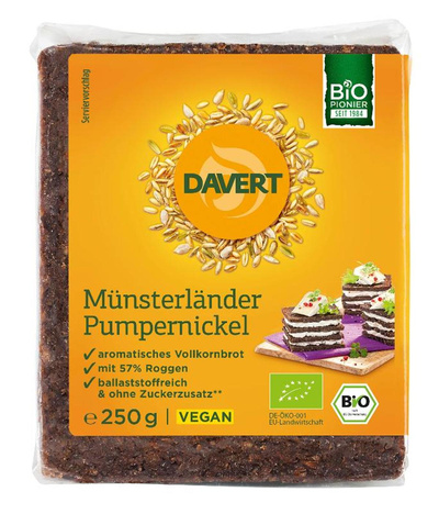 Produktfoto zu VPE Pumpernickel 12x250g Davert