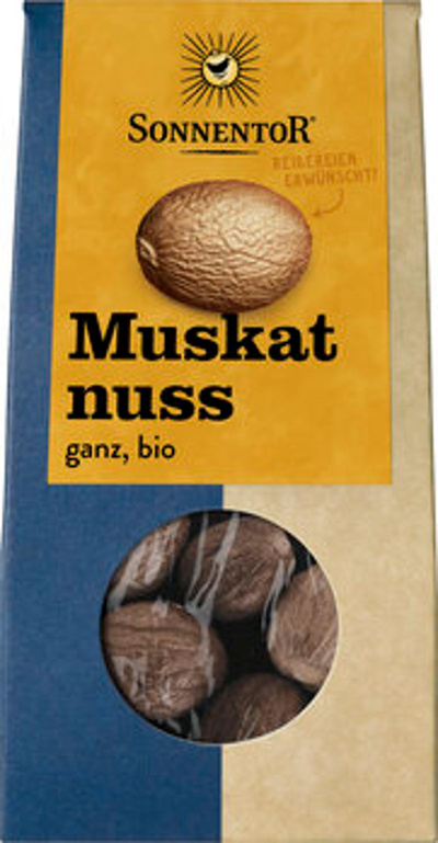 Produktfoto zu Muskatnüsse ganz 25g Sonnentor