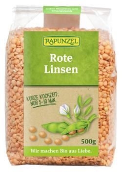 Produktfoto zu VPE Linsen rot 6x500g Rapunzel