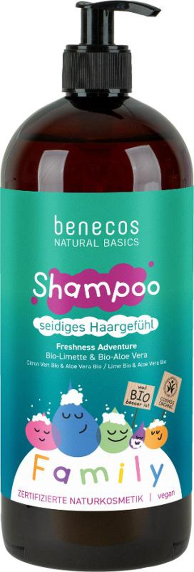 Produktfoto zu Shampoo Family Freshness Adventure Lime Aloe 950 ml benecos