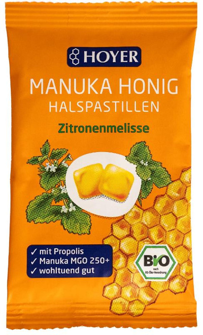 Produktfoto zu Halspastillen Manukahonig 30g Hoyer
