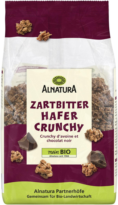 Produktfoto zu Zartbitter Hafer Crunchy 375 g Alnatura