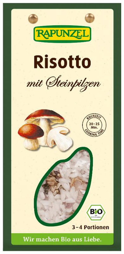 Produktfoto zu Risotto mit Steinpilzen 250g Rapunzel