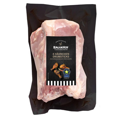 Produktfoto zu Hähnchen-Drumsticks 4 Stück ca. 400g demeter Fleischmanufaktur