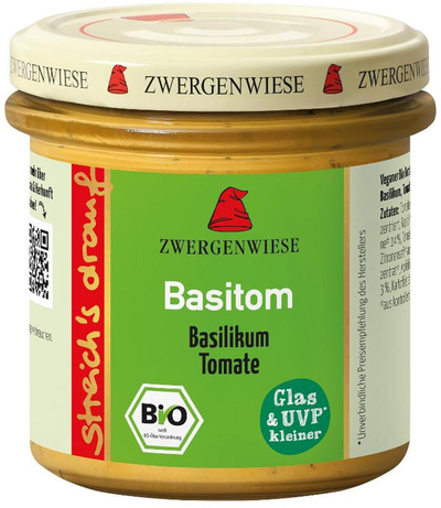 Produktfoto zu Brotaufstrich streich's drauf "Basitom" 135g Zwergenwiese