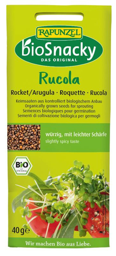 Produktfoto zu Keimsaat Rucola 40g bioSnacky Rapunzel