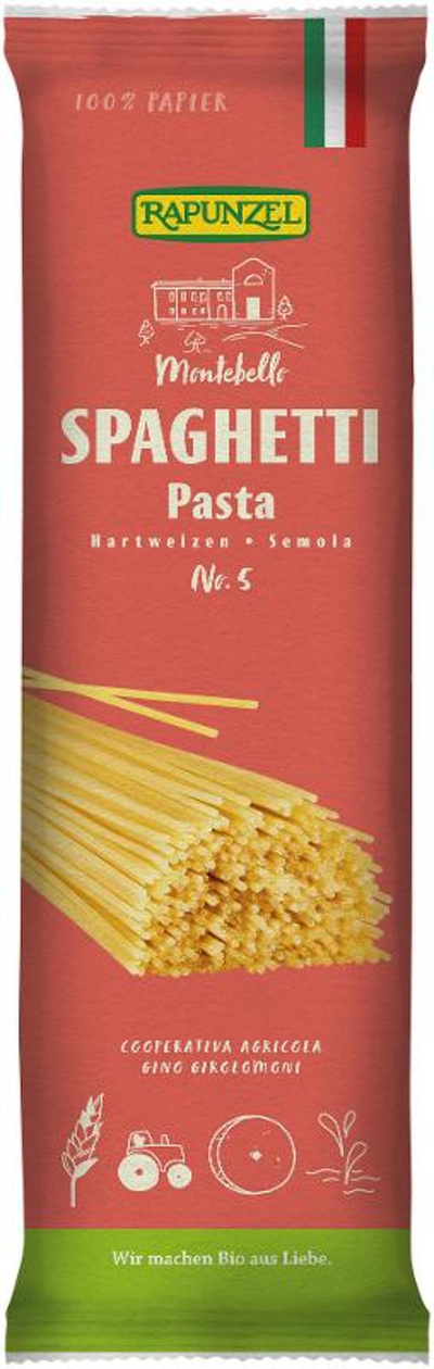Produktfoto zu VPE Spaghetti Semola, no.5 12x500g Rapunzel