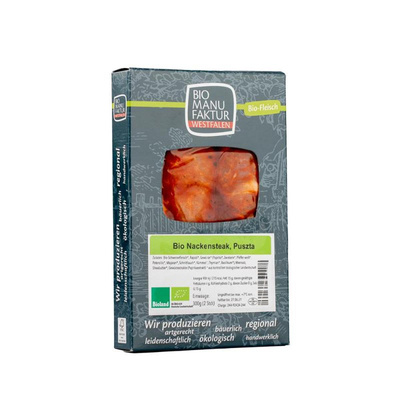 Produktfoto zu Nackensteaks mariniert 300g (2 Stück) Bio Manufaktur Westfalen