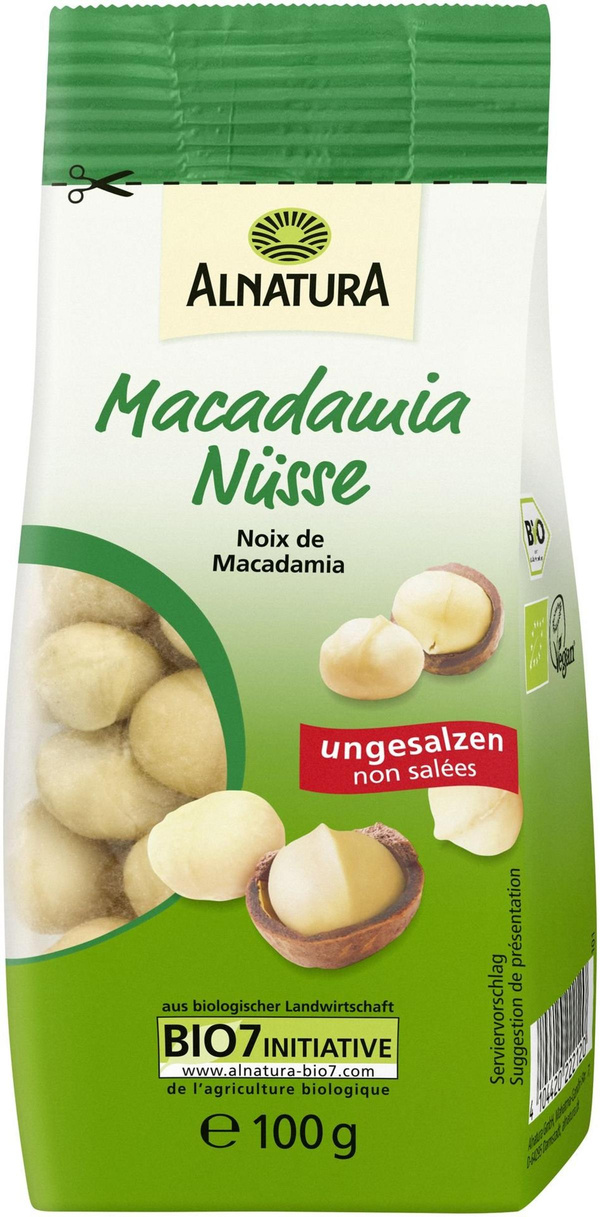 Produktfoto zu Macadamianüsse 100g Alnatura