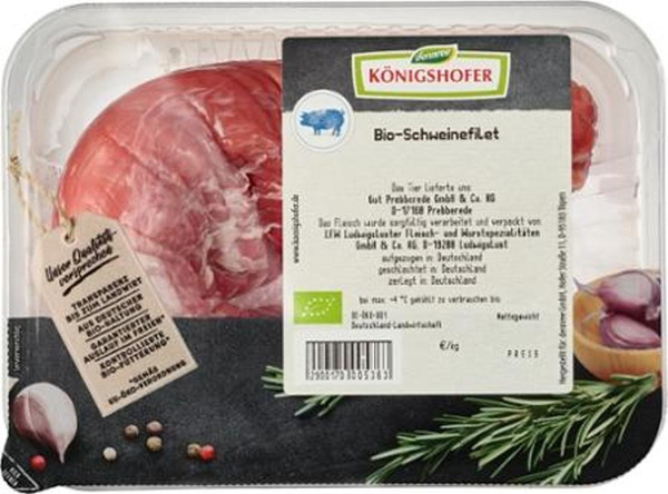 Produktfoto zu Schweinefilet ca. 500g Königshofer
