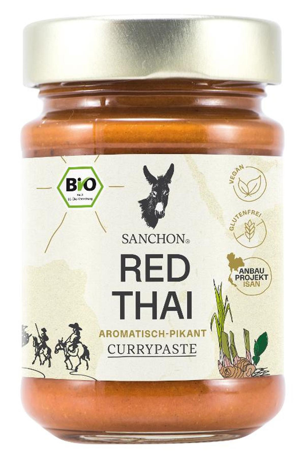 Produktfoto zu Red Thai Curry Paste 190g Sanchon
