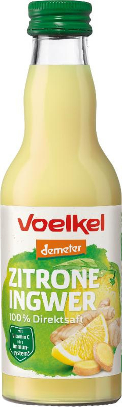 Produktfoto zu Zitrone Ingwer Getränk 0,2 l Voelkel