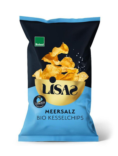 Produktfoto zu Lisas Kesselchipfs Meersalz 115g