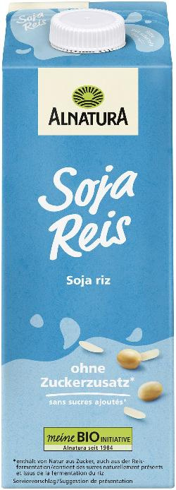 Produktfoto zu Soja Reis Drink Natur 1 l Alnatura