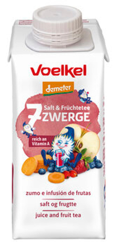 Produktfoto zu 7-Zwerge-Kindersaft Tetrapack 0,2 l Voelkel