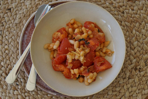Produktfoto zu Rezept der Woche "Geschmorten Tomaten