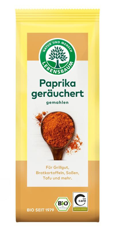 Produktfoto zu Paprika geräuchert gemahlen 50g Lebensbaum