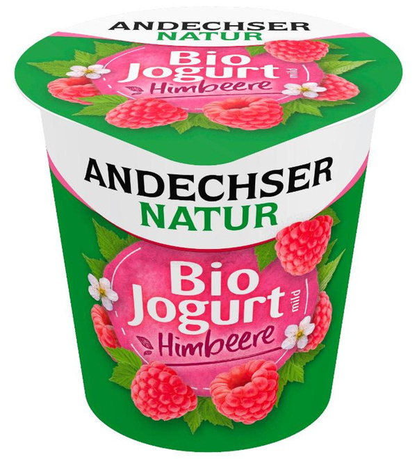 Produktfoto zu VPE Joghurt mild Himbeere 3,7% 10x150g  Andechser