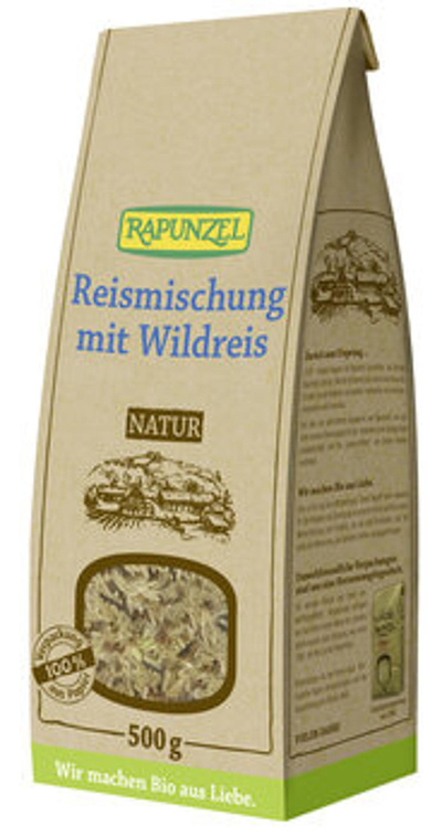 Produktfoto zu Reismischung mit Wildreis 500g Rapunzel