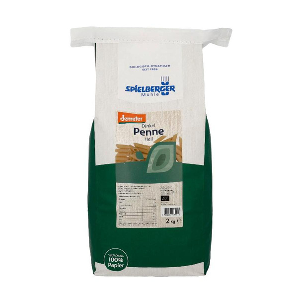 Produktfoto zu Dinkel Penne hell 2 kg Spielberger