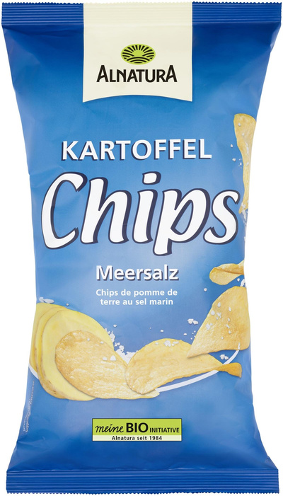 Produktfoto zu Kartoffelchips Meersalz 125g Alnatura